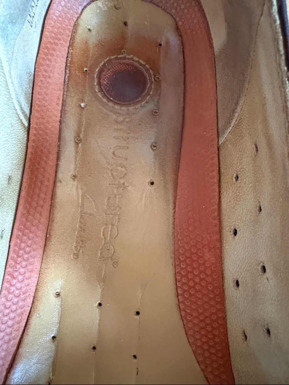 Clarks Brown Leather Mary Jane Flats with Button Strap - Picture 2 of 8
